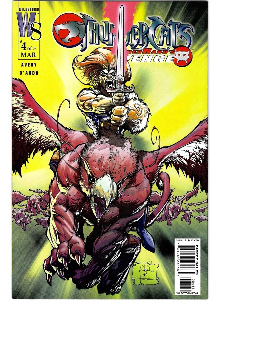 Thundercats Hammerhand's Revenge #4b 2004 WildStorm Productions Variant - Mint